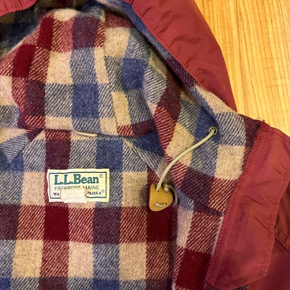 Vintage L.L. Bean Cranberry Baxter State Parka Jacket